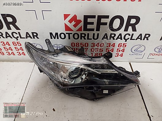 TOYOTA AURİS SAĞ FAR ÇIKMA ORİJİNAL FAR 2013-2015
