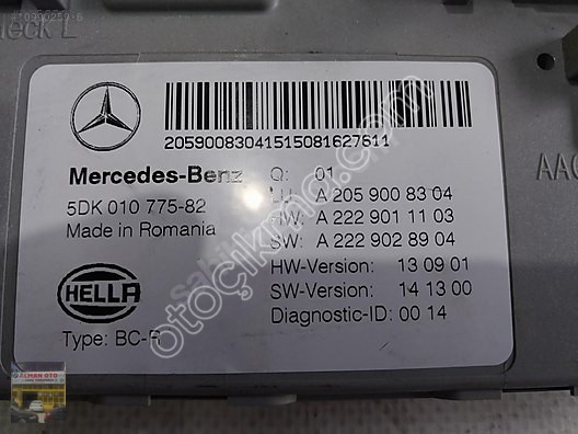 A2059008304 Mercedes W205 Kasa C Serisi Arka Sam Beyni