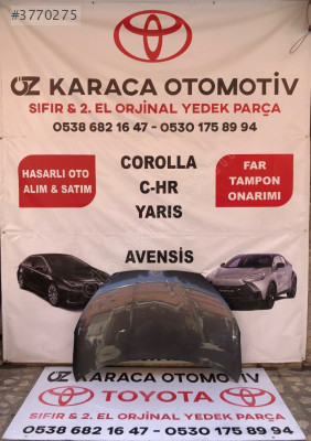 2020-2025 TOYOTA YARIS ÇIKMA ORJINAL HATASIZ KAPUT