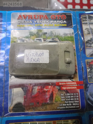 Suzuki Grand Vitara 04.08 model arka iç tavan lambası