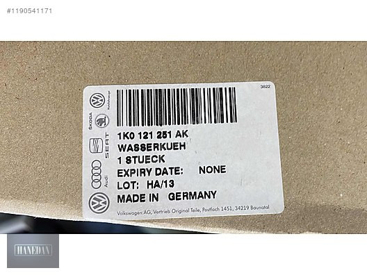VW CADDY 1.9 2.0 TDİ SU RADYATÖRÜ 1K0121251AK