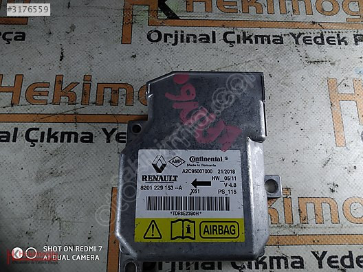 RENAULT KANGOO MERCEDES CİTAN AİRBAG BEYNİ 8201 229 153 --A A2C9