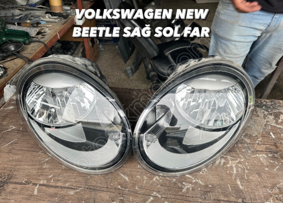 Volkswagen new beetle sağ sol far orjinal