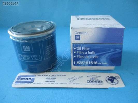 Aveo 1.2 Yağ Filtresi 25181616