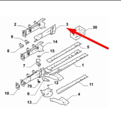 Peugeot rifter kısa şasi kolu bağlantısı sağ Orjinal 9688823680