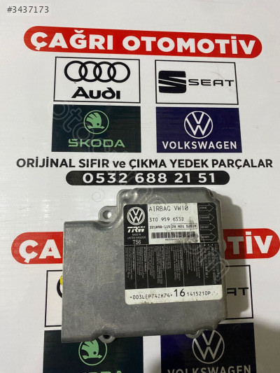 3T0959655D/L SKODA SUPERB AIRBAG BEYNİ ORİJİNAL