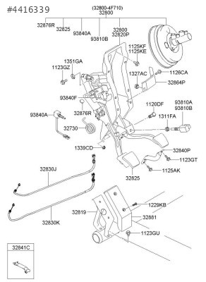 FREN DEBRİYAJ PEDALI H100 KMY 06 32830-4F200