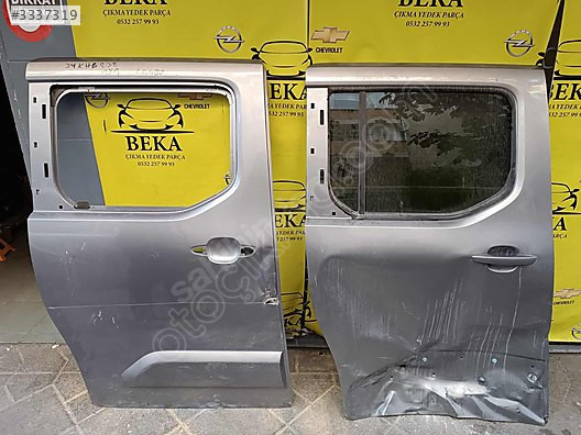 OPEL COMBO E SAĞ ARKA KAPI DOLU ÇIKMA ORJİNAL YEDEK PARÇA