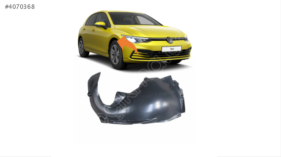5H0805970A VW GOLF8 2020 ÖN TEKER BÜYÜK KISIM ÇAMURLUK DAVLUMBAZ