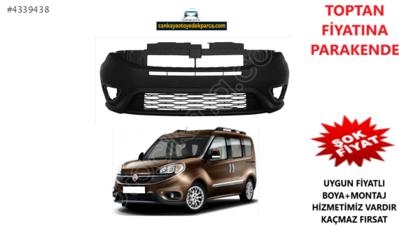 FİAT DOBLO 4 2015 ÖN TAMPON SIFIR FAR YIKAMALI BÜTÜN  735615285