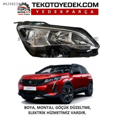 PEUGEOT 3008 ÖN FAR SAĞ SOL 2018 2019 2020 2021 2022 2023