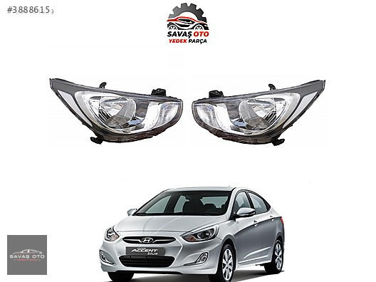 ACCENT BLUE ÖN FAR SAĞ SOL YM 2014+ / ADET FİYAT / 921021R740