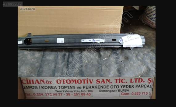 HYUNDAİ ACCENT ERA ÖN TAMPON KORUMA DEMİRİ 2006-2012 86530-1E000