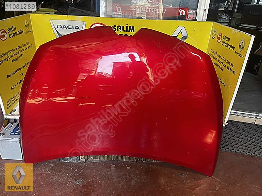 RENAULT CLIO 4 ÇIKMA ORJİNAL KIRMIZI MOTOR KAPUTU VE DİĞER PARÇ