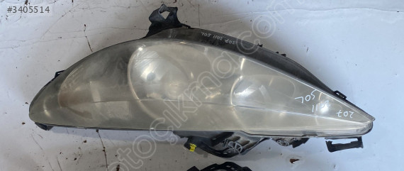 peugeot 207 2011 çıkma sol far (son fiyat)