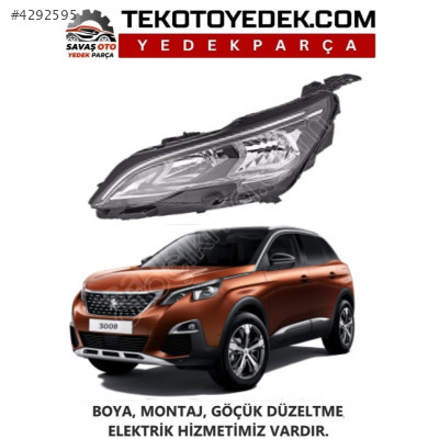 PEUGEOT 3008 ÖN FAR SAĞ SOL 2016 2017 2018  / KAMPANYA
