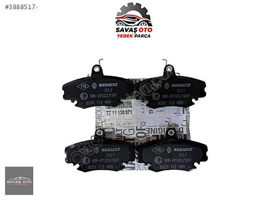 R9 R11 R19 R21 / CLİO MEGANE 1 / ÖN FREN BALATASI TKM 7701210142