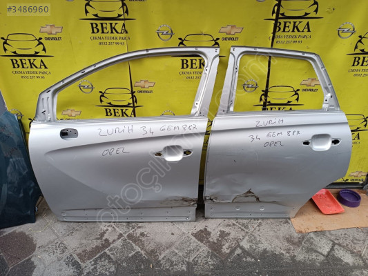 OPEL CROSSLAND X SOL ÖN ARKA KAPI GRİ ÇIKMA ORJİNAL YEDEK PARÇA