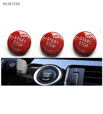 61319154945 BMW E60 E90 E84 E70 START STOP DÜĞME KAPAĞI KIRMIZI