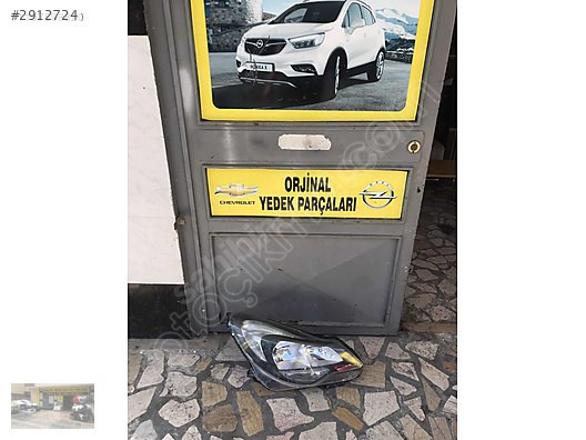 Opel corsa d makyajlı kasa içi siyah sağ ön far ORJİNAL OTO OPEL