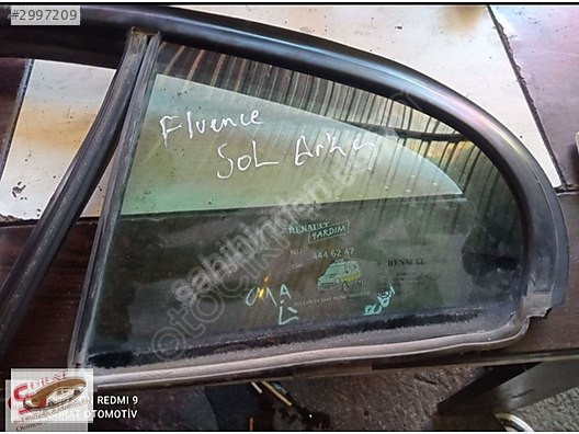 RENAULT FLUENCE SOL ARKA KAPI KELEBEK CAMI ORJİNAL ÇIKMA