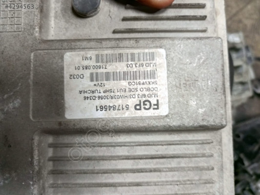 51784561 FİAT DOBLO 6F3 HW03R MOTOR BEYNİ