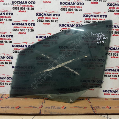 Peugeot 207 Ön Sağ-Sol kapı camı Orj