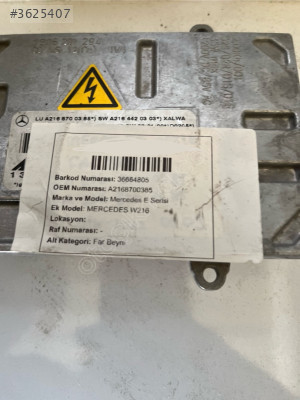 MERCEDES E SERİSİ W216 FAR BEYNİ ORJİNAL ÇIKMA PARÇA