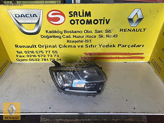 2018 DACİA DUSTER ORJİNAL SAĞ FAR VE ÇIKMA PARÇALAR