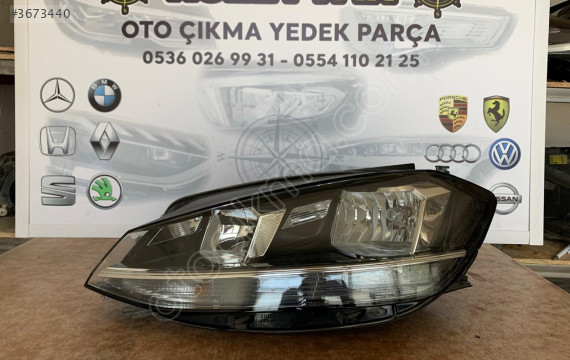 GOLF 7.5 İçin Çıkma Sol Far - Hatasız ve Kaliteli