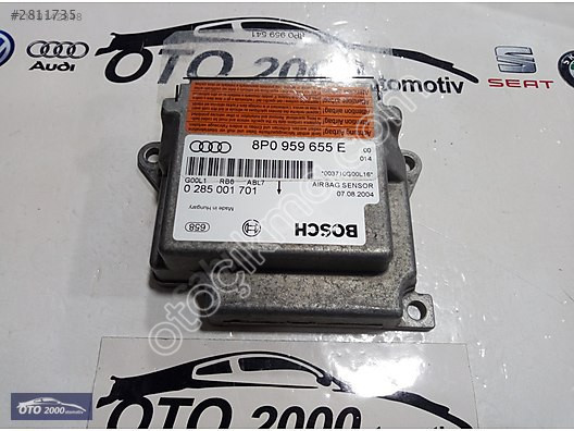 8P0959655E AUDİ A3 2004-2008 AİRBAG BEYNİ