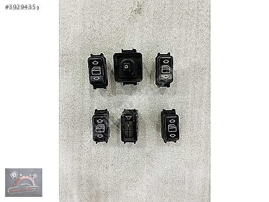 W124 ORJ DÜĞMELER CAM AÇMA-ÇOCUK KİLİDİ-ELK. AYNA-MAKAM SES AYAR