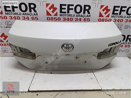 TOYOTA COROLLA BAGAJ KAPAĞI ÇIKMA ORİJİNAL PARÇA 2013-2018