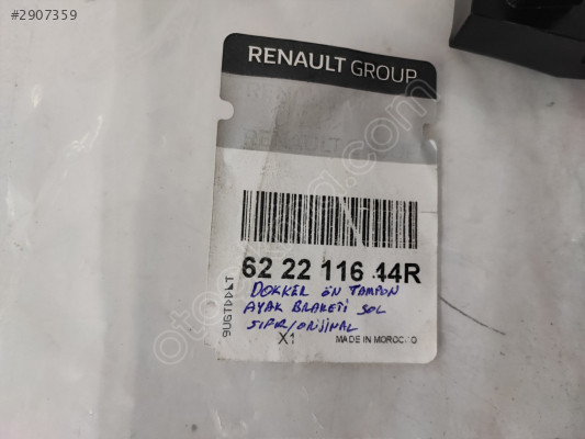 DACİA DOKKER SOL ÖN TAMPON AYAK BRAKET SIFIR ORJ 622211644R