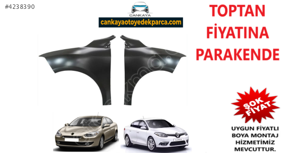 RENAULT FLUENCE SAĞ/SOL ÖN ÇAMURLUK ADET FİYAT SIFIR  631011341R