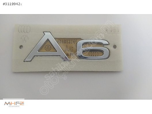 AUDI A6 ARKA BAGAJ ARMA AMBLEM YAZISI 1 SINIF KALITE