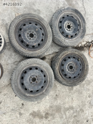 195/65/15 4adet takım kara jant Citreön nemo