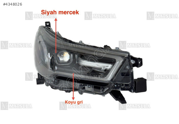 81110-0KK90 TOYOTA HİLUX SAĞ FAR LEDLİ 21-24