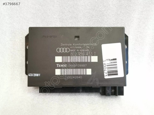 Audi A4 Konfor Beyni / 8E0959433T / 00212062