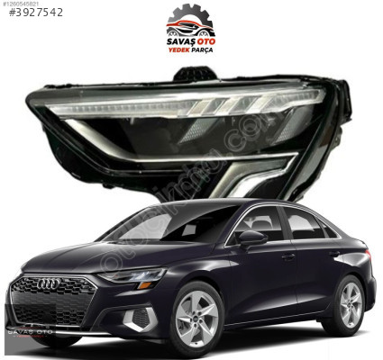 AUDİ A3 ÖN FAR SAĞ SOL BEYİNLİ 2020 2021 2022 2023