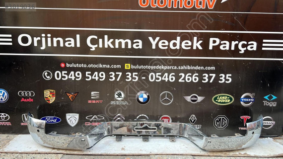 VW Amarok Nikelajlı Arka Tampon Çıtası - Çıkma Parça