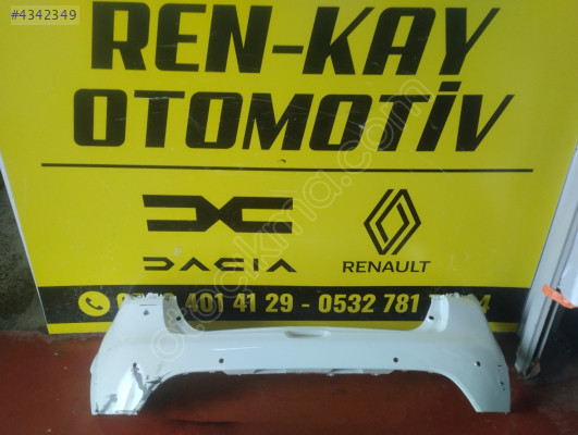 850225639R RENAULT CLİO 4 HB ARKA TAMPON BEYAZ ORJ ÇIKMA RENKAY