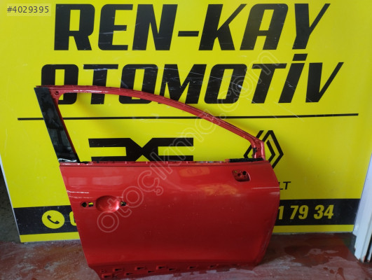 801104098R RENAULT CLİO 4 SAĞ ÖN KAPI KIRMIZI ORJ ÇIKMA RENKAY