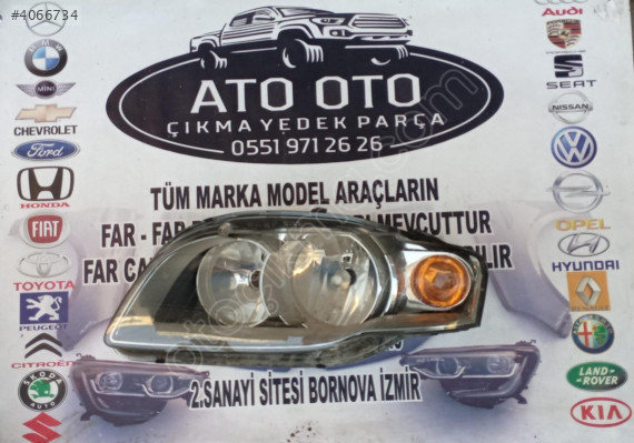 AUDİ A4 ORJİNAL CIKMA SOL FAR