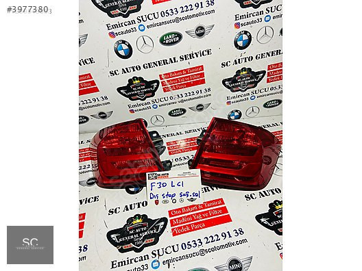 BMW F30 LCI DIŞ STOP SAĞ SOL