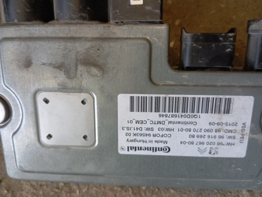 Peugeot 508.Starstop beyni 9802096780-04