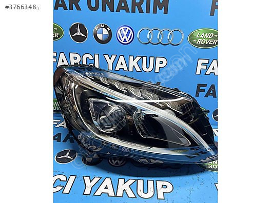 Mercedes W 205 sağ ön far orijinal çıkma temiz