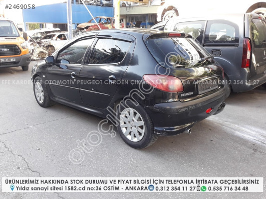 peugeot 206 çıkma tavan arka çamurluklar
