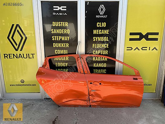 Renault Clio 5 Turuncu Sağ Ön Kapı Çıkma Orjinal Parça