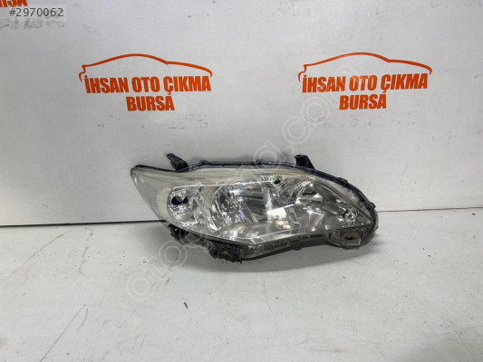 Toyota corolla sağ far orijinal çıkma 2007-09